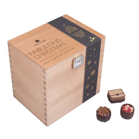 40 pralines in een kistje voor kerst