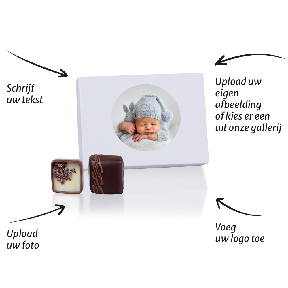 White L with sticker - Pralines