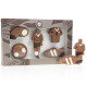 Voetbalset van chocolade