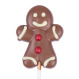 Gingerbread man lolly - Chocolade