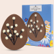 Happy Easter Egg met wilgentakjes - Chocolade