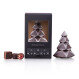 Sapin de Noël de luxe en chocolat noir avec pralines