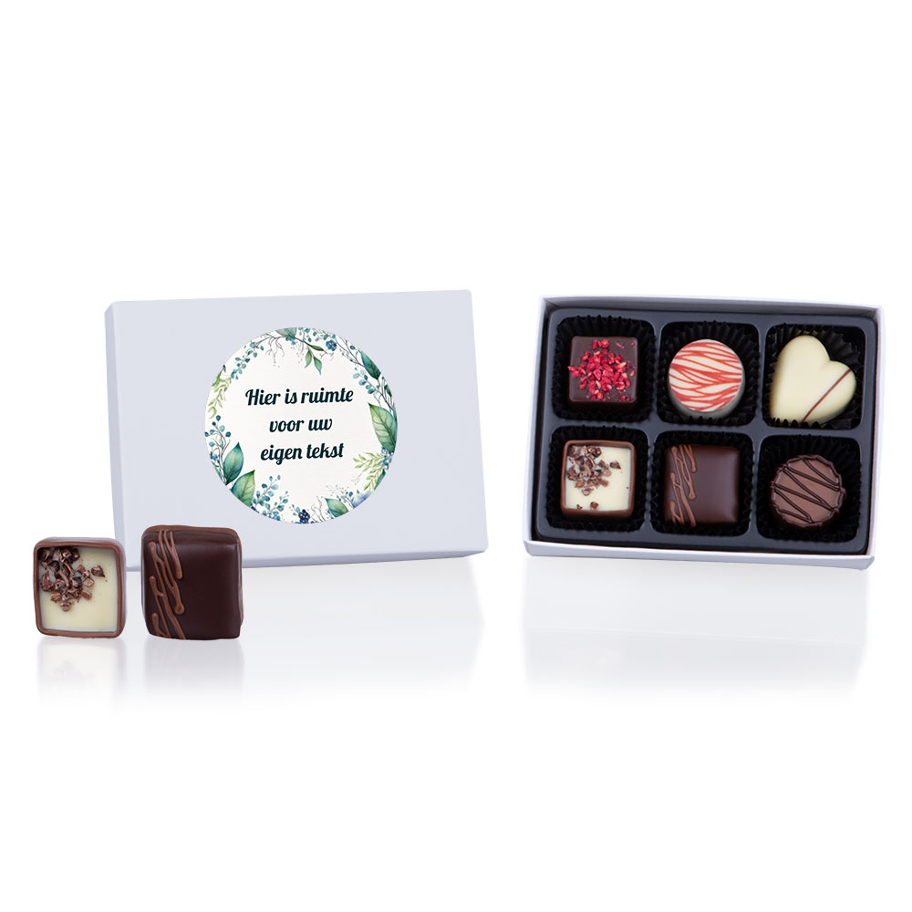 White L with sticker - Pralines