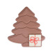 Chocolade kerstboom met print