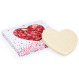 Chocolade Hart - Witte chocolade - Aardbeien