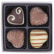 White Quadro - Heart - Chocolates