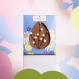 Happy Easter Egg met wilgentakjes - Chocolade